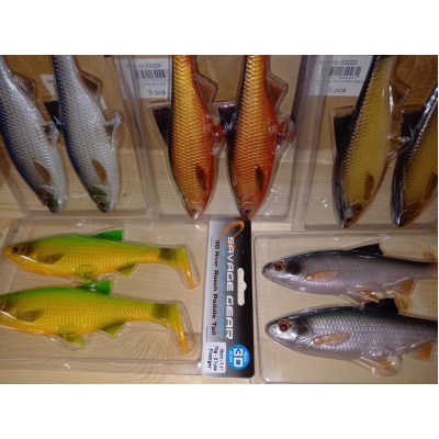 Set 5x2 Savage-Gear 3D River Roach Paddle Tail 18cm... Set 5x2 Savage-Gear 3D River Roach Paddle Tail 18cm...
